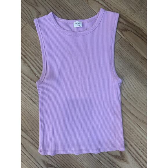 Aritzia Wilfred sleeveless ribbed tank top purple women’s size small - Picture 2 of 5